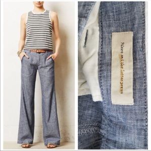 Pilcro and the Letterpress Wide Leg Trouser Size 8